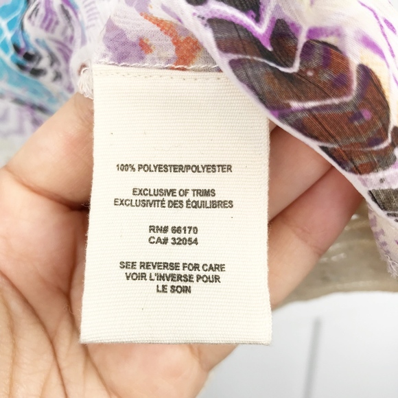 Free People Boho Blouse Multi Color Medium - Picture 4 of 5